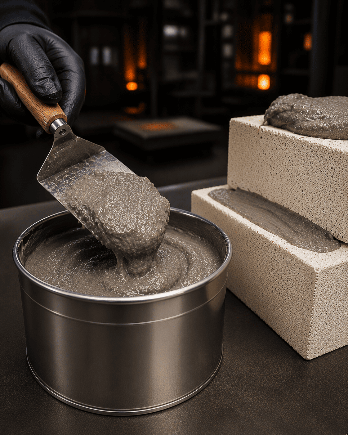 Високотемпературний пластичний мертель — Savex Minerals